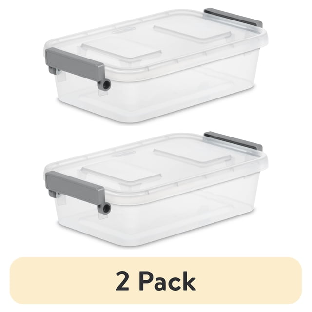 Clear Latching Containers Sterilite Small Storage Bin | Storage trunks - Walmart Business Supplies