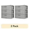 Shape: 3 Drawer, Actual Color: Gray, and Multipack Quantity: 2