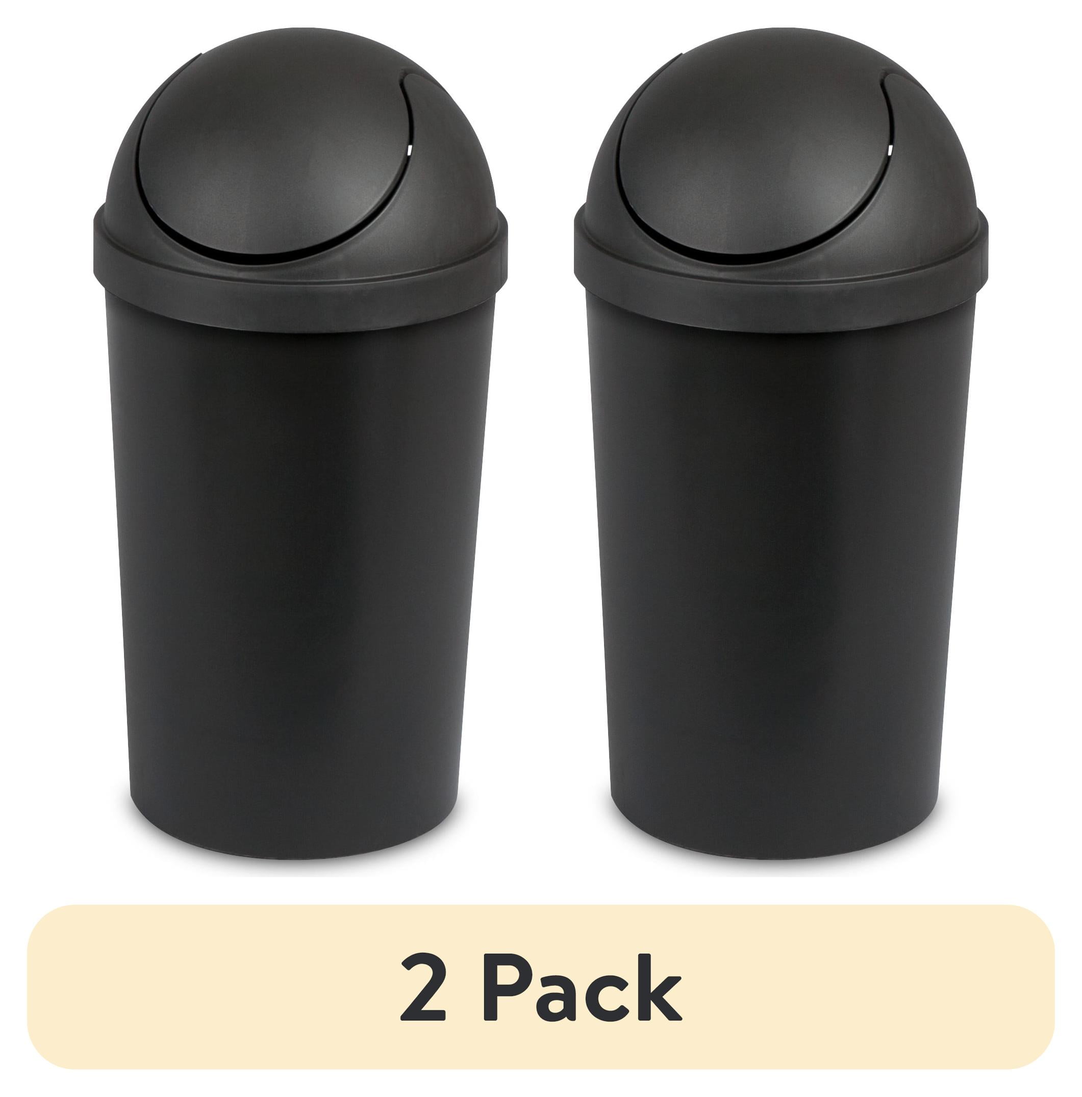 millennium parade TRASH BOX ZIP フーディ　S 2 pack) Sterilite Small Bathroom Trash Can, 3 Gallon Plastic
