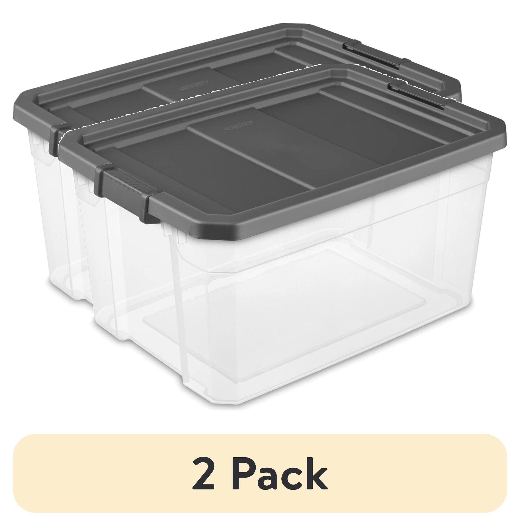Sterilite 76 Quart Stacker Box - Clear Plastic Bin - Walmart.com