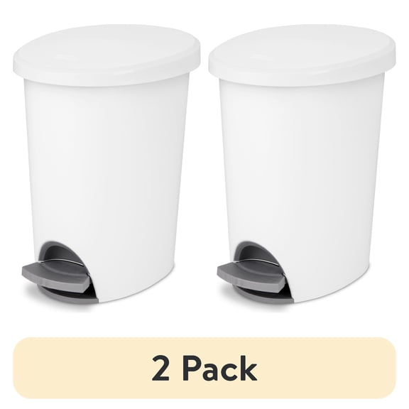 Sterilite 2.6 Gal./9.8 L Ultra StepOn Wastebasket (Multiple Colors)