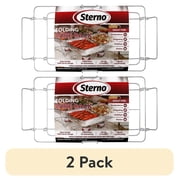 (2 pack) Sterno Folding Wire Chafing Rack, Standard Size, Silver