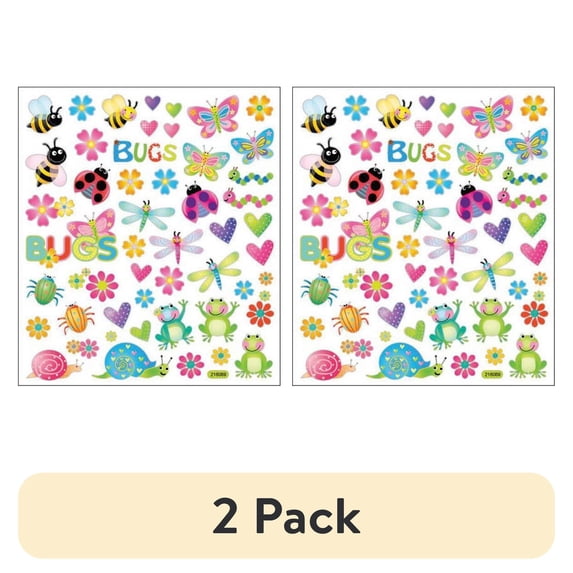 (2 pack) Sticker King Stickers-Bugs In Color