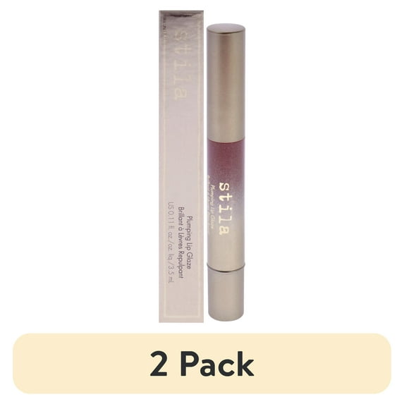 (2 pack) Stila Plumping Lip Glaze - Cinnamon , 0.11 oz Lip Gloss
