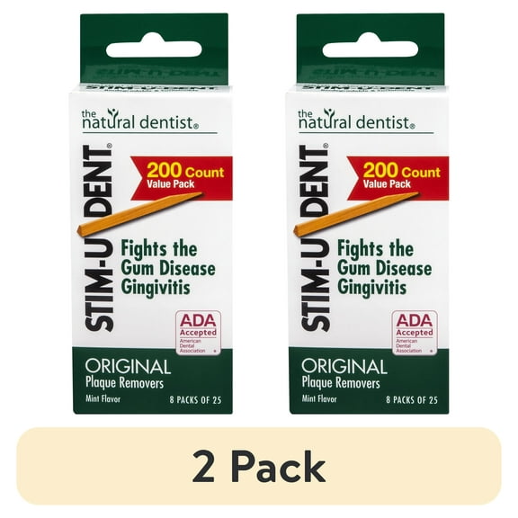 Stim-U-Dent Original Plaque Removers, Mint Flavor, 200 Ct