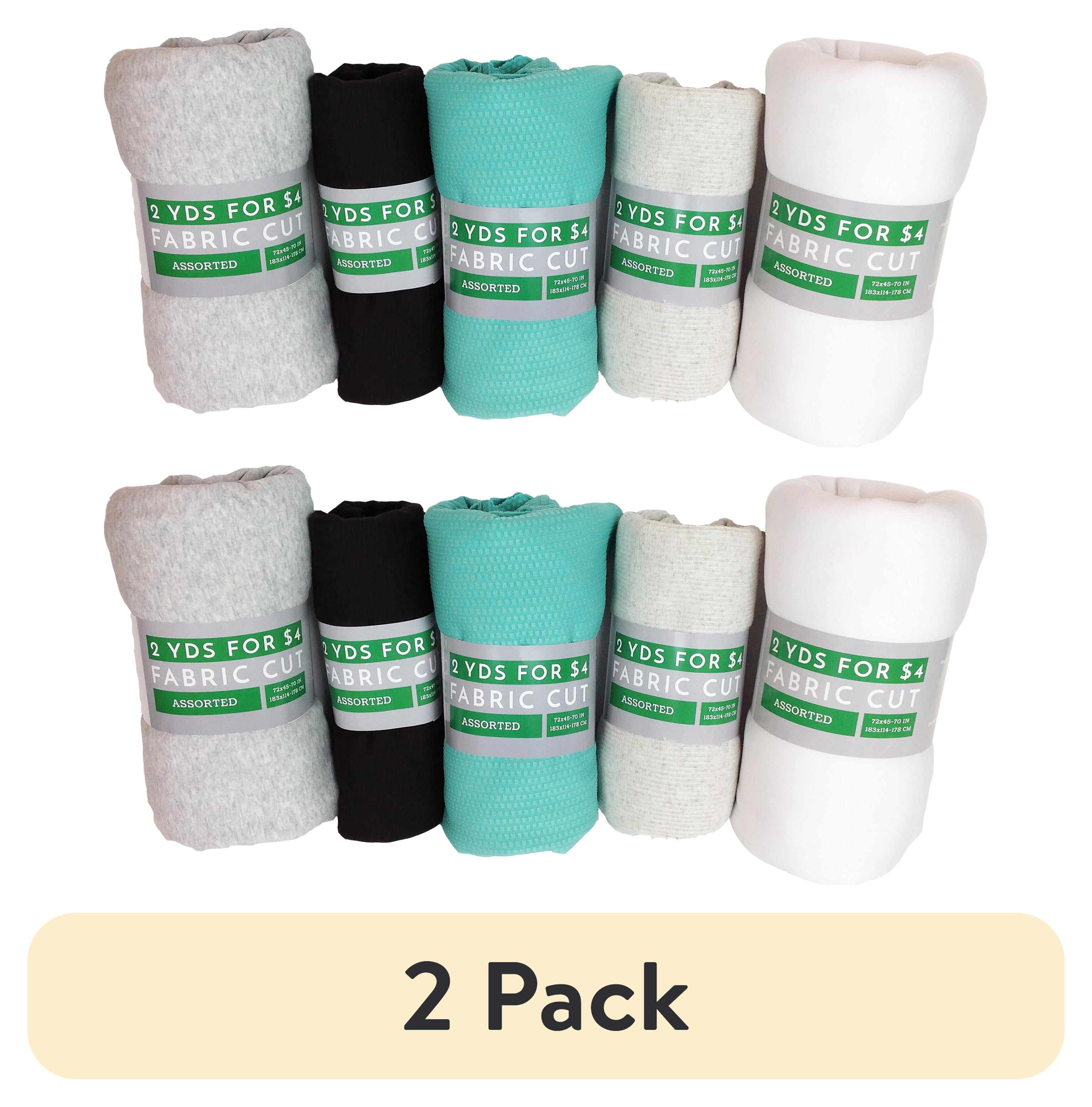 (2 pack) Stone Harbor Assorted Fabric 1 Value Precut Roll, 2 Yards per Roll, Fabric and Color Received Will vary
