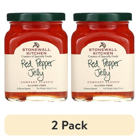 (2 pack) Stonewall Kitchen, Red Pepper Jelly, 13 oz. Jar, Made in the USA