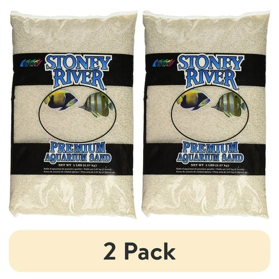 (2 pack) Stoney River White Aquatic Sand 5-Pound Bag
