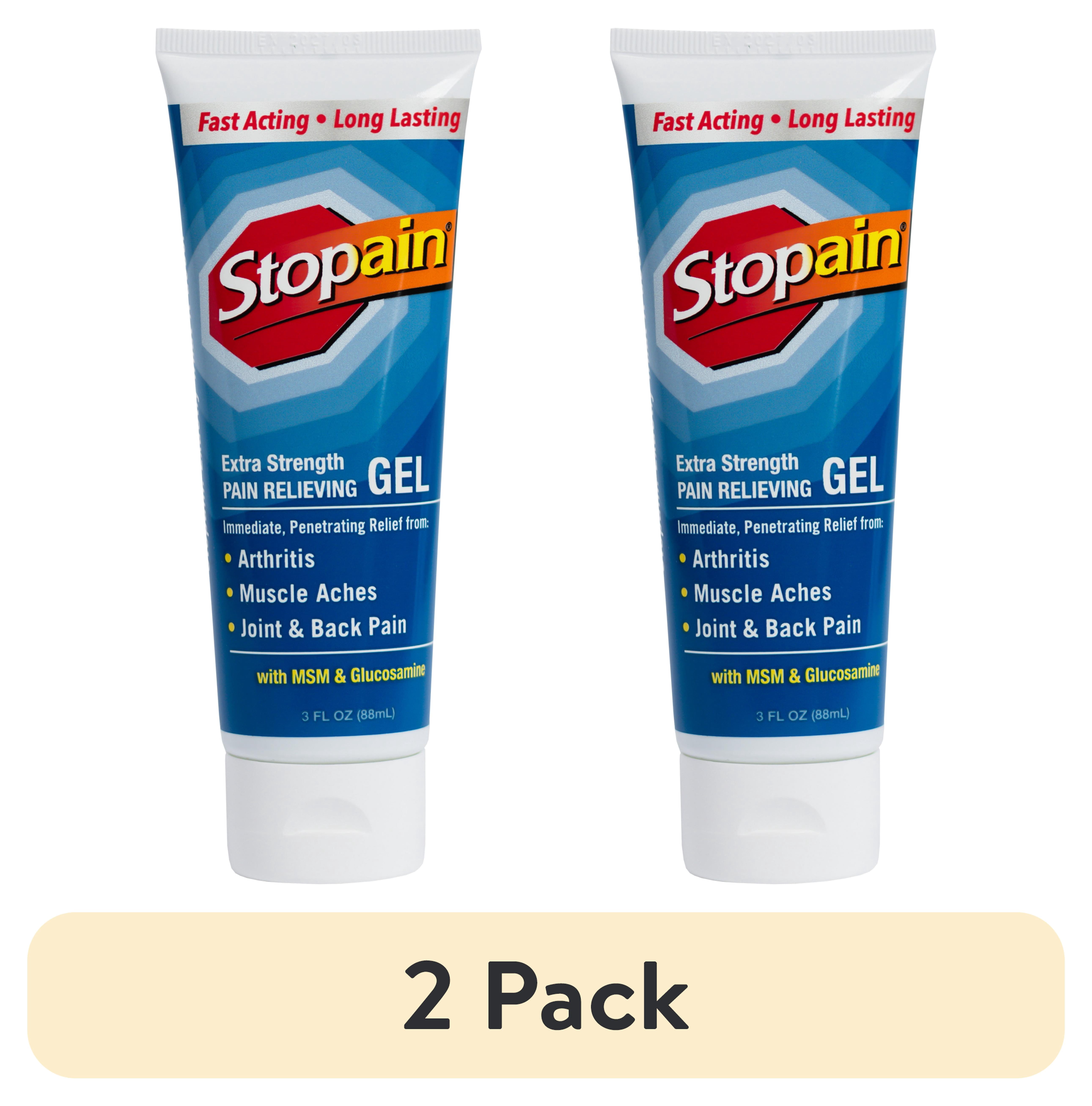 (2 pack) Stopain Extra Strength Gel for Muscle Aches, Joint Pain and Arthritis, 3 FL OZ OTC Medicine