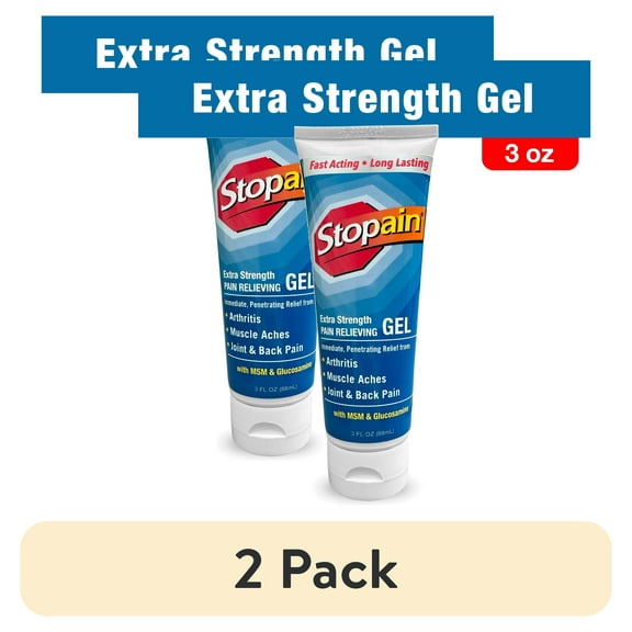 (2 pack) Stopain Extra Strength Gel for Muscle Aches, Joint Pain and Arthritis, 3oz OTC Medicine