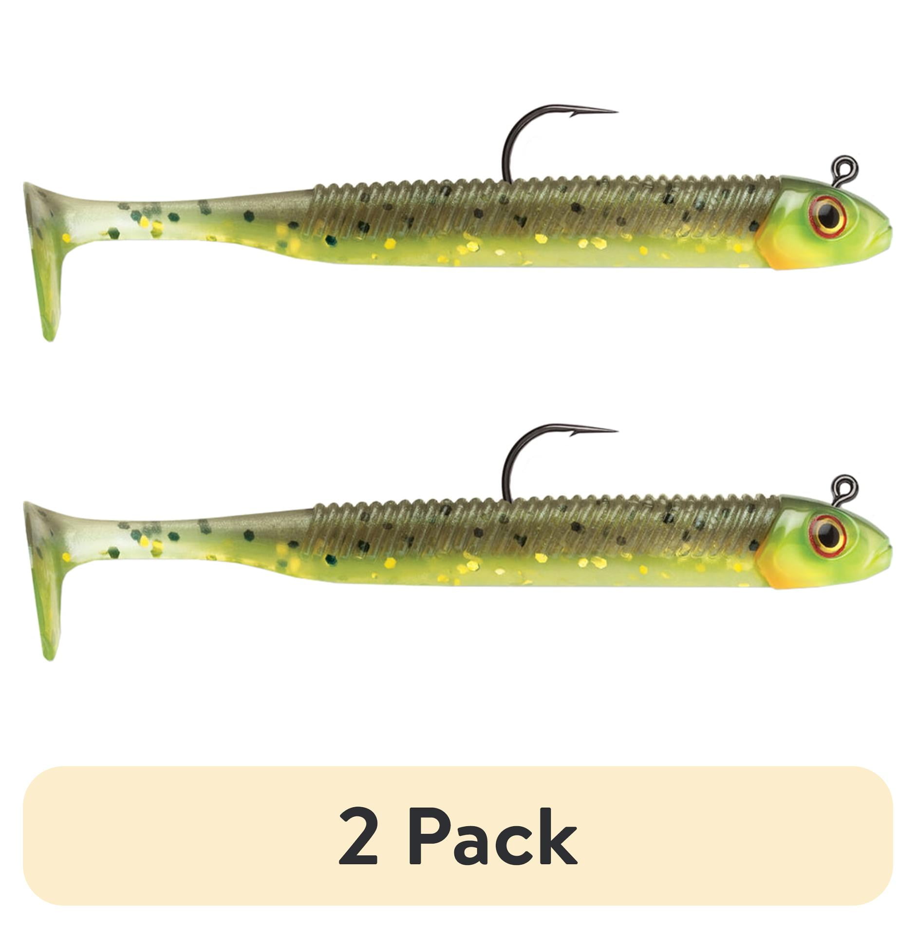 (2 pack) Storm 360GT Searchbait Minnow 4.5" Fishing Lure 1/4 oz Hot Olive 1 Rigged/2 Bodies