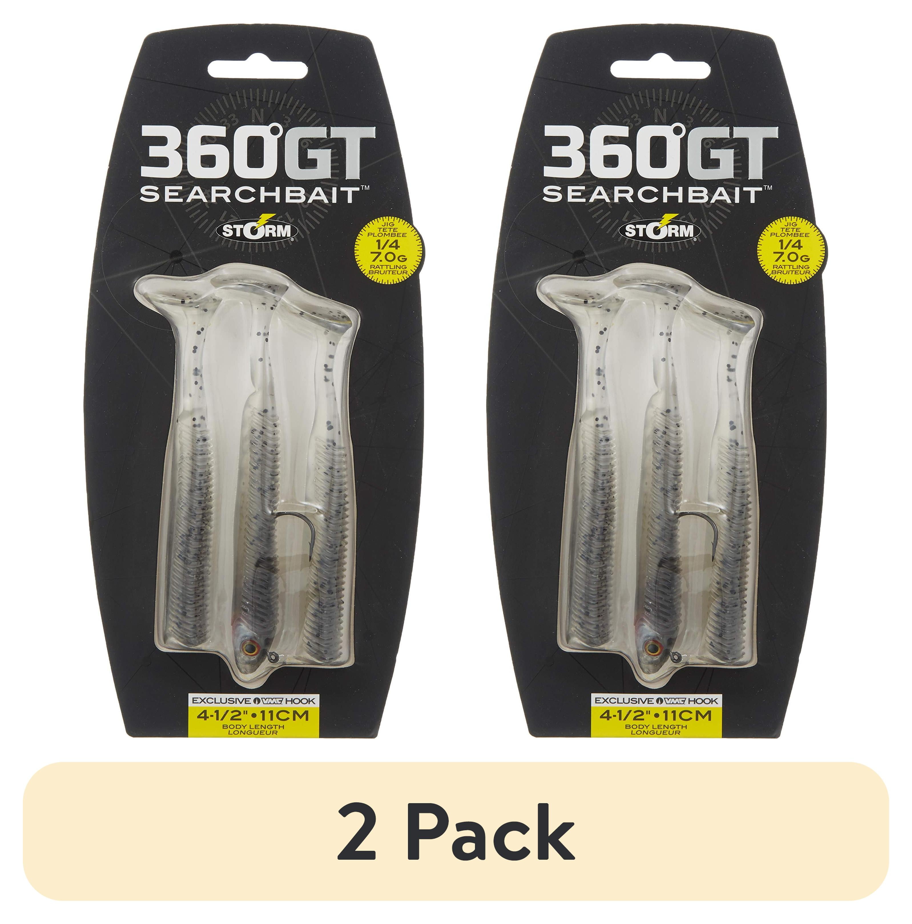 (2 pack) Storm 360GT Searchbait Minnow 4.5" 1/8 oz Smokin'Ghost 1 Rigged/2 Bodies