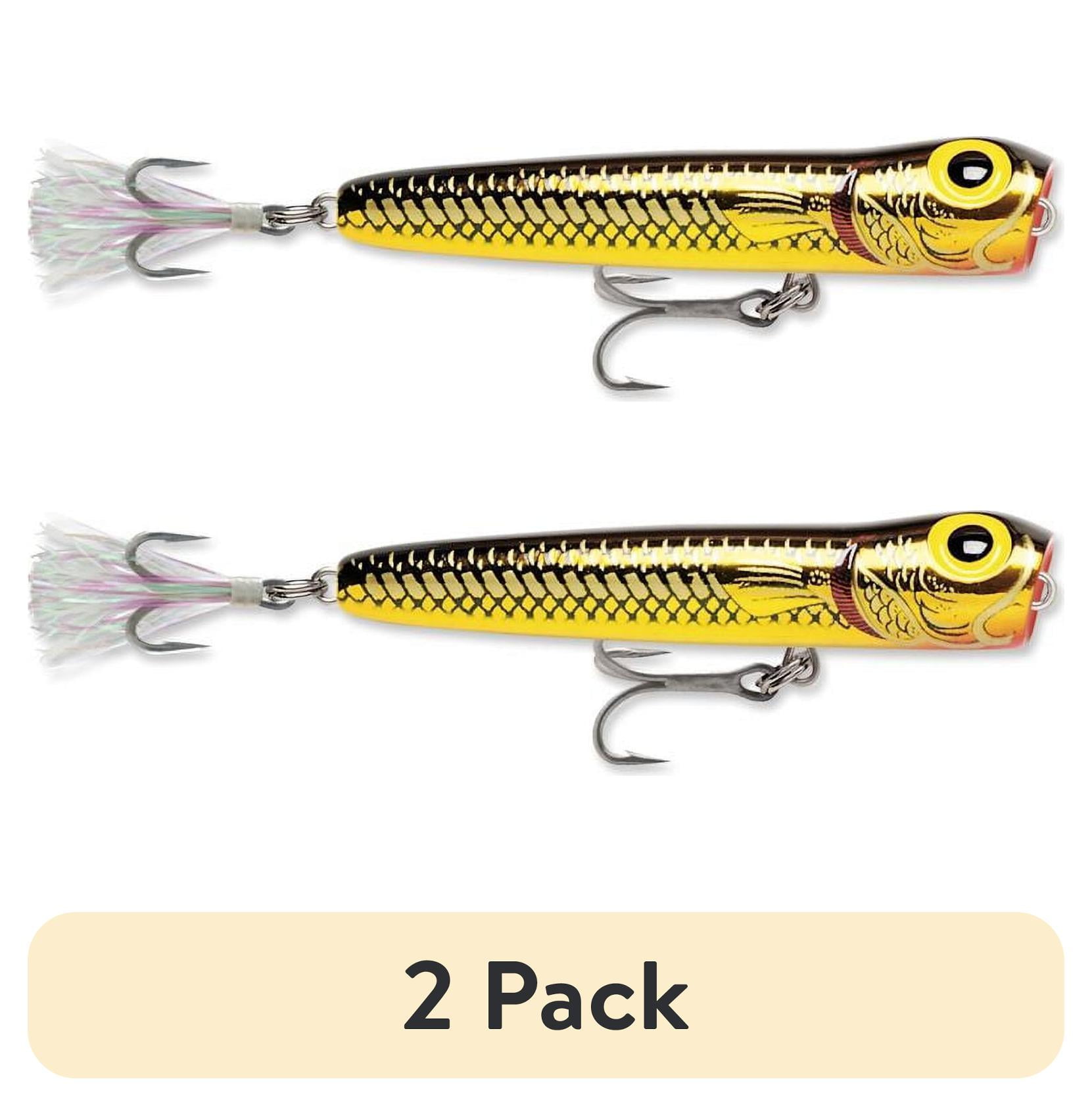 (2 pack) Storm Saltwater Rattlin' Chug Bug 4 3/8" Topwater Fishing Lure 15/16oz Golden Mullet