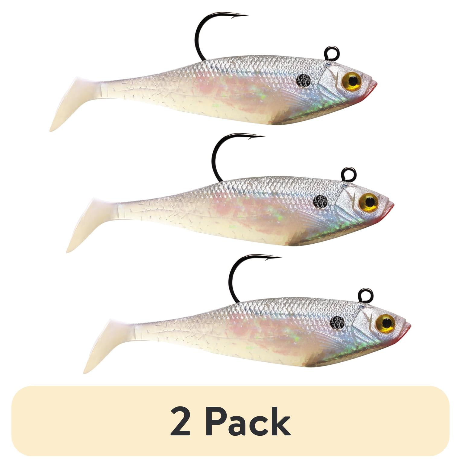 (2 pack) Storm WildEye Swim Shad 03 3" 1/4 oz Pearl 3pk