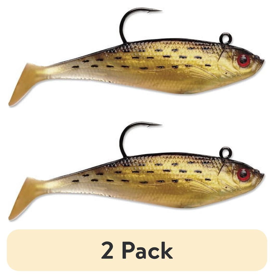 (2 pack) Storm WildEye Swim Shad 3" Fishing Lure 1/4oz Golden Mullet 3pcs