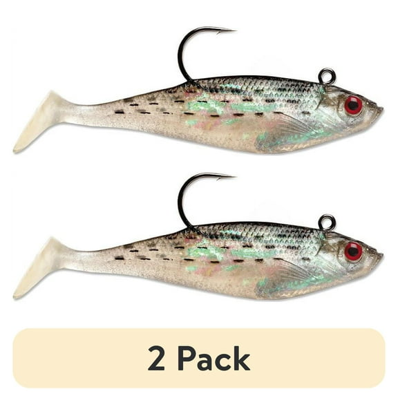 (2 pack) Storm WildEye Swim Shad 5" Fishing Lure 5/8oz Mullet 3 pcs