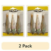 2 pack Storm WildEye Swim Shad 6" Fishing Lure 7/8oz Bunker 3 pcs