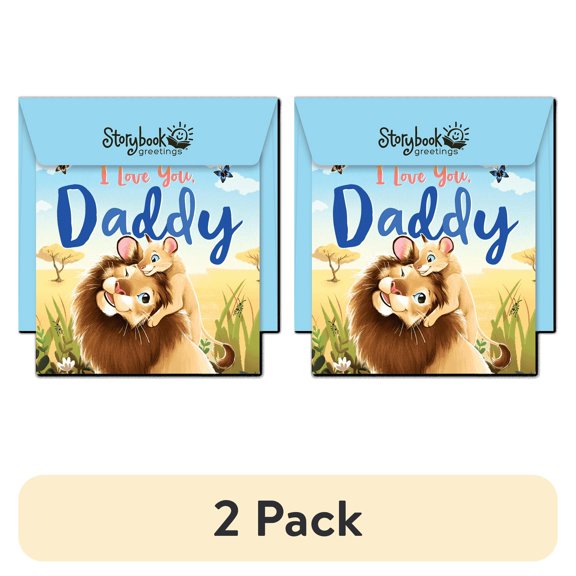 (2 pack) Storybook Greetings I Love You Daddy with Envelope