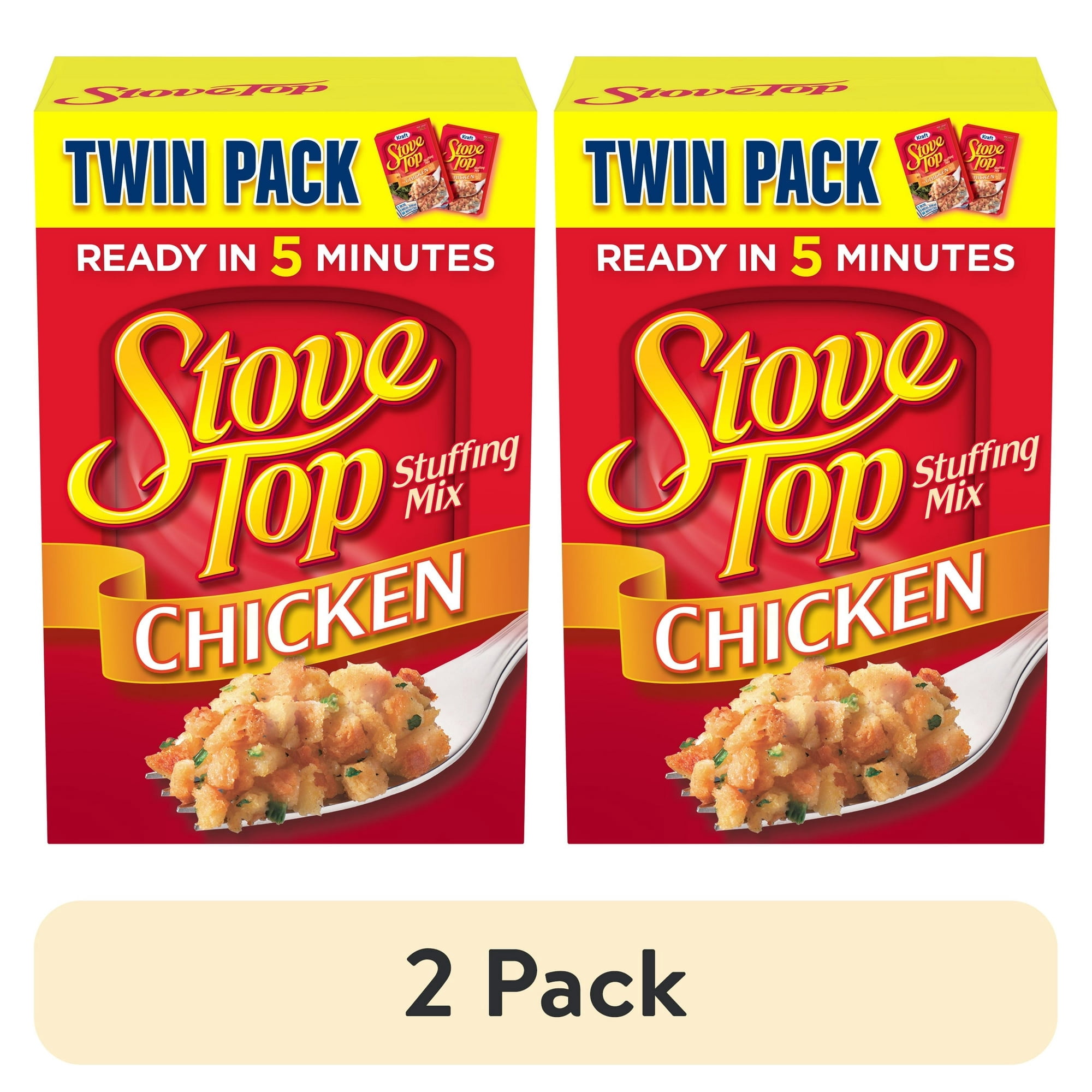 Shaffing Box (2 pack) Stove Top Stuffing Mix for Chicken Twin Pack, 12 oz Box ...