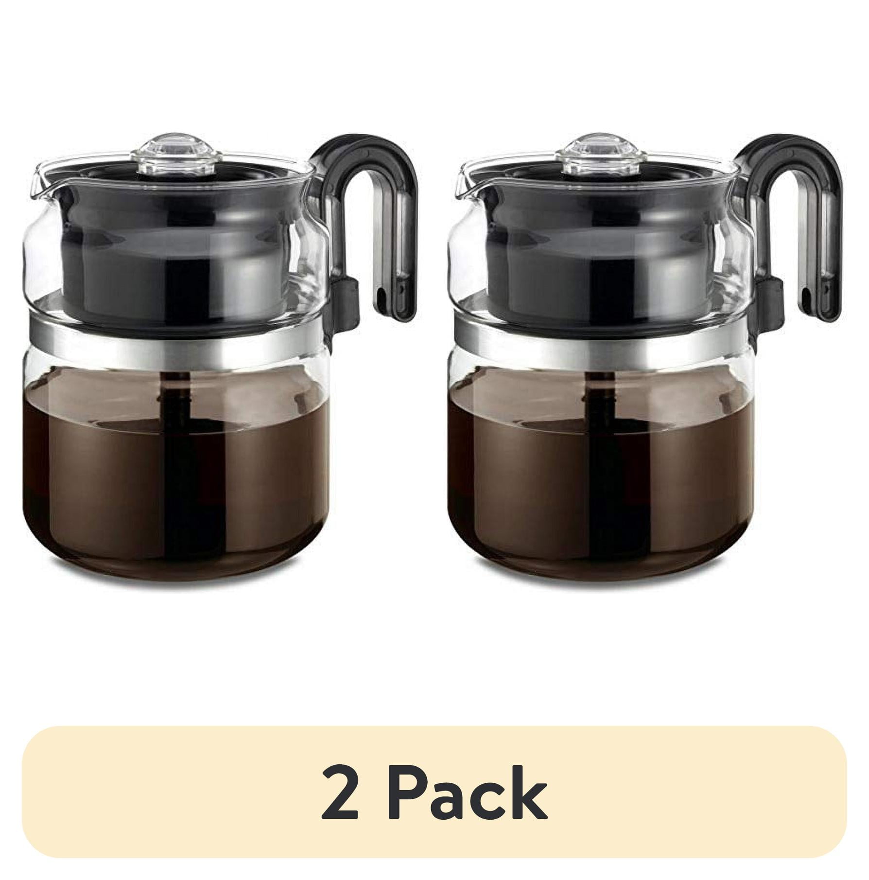 Cup Glass Stove Top Percolator Stovetop Coffee Maker Café Brew