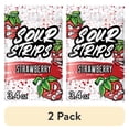 thumbnail image 1 of (2 pack) Sour Strips Strawberry Flavored Chewy, Candy Bag, 3.4 oz, 1 of 10