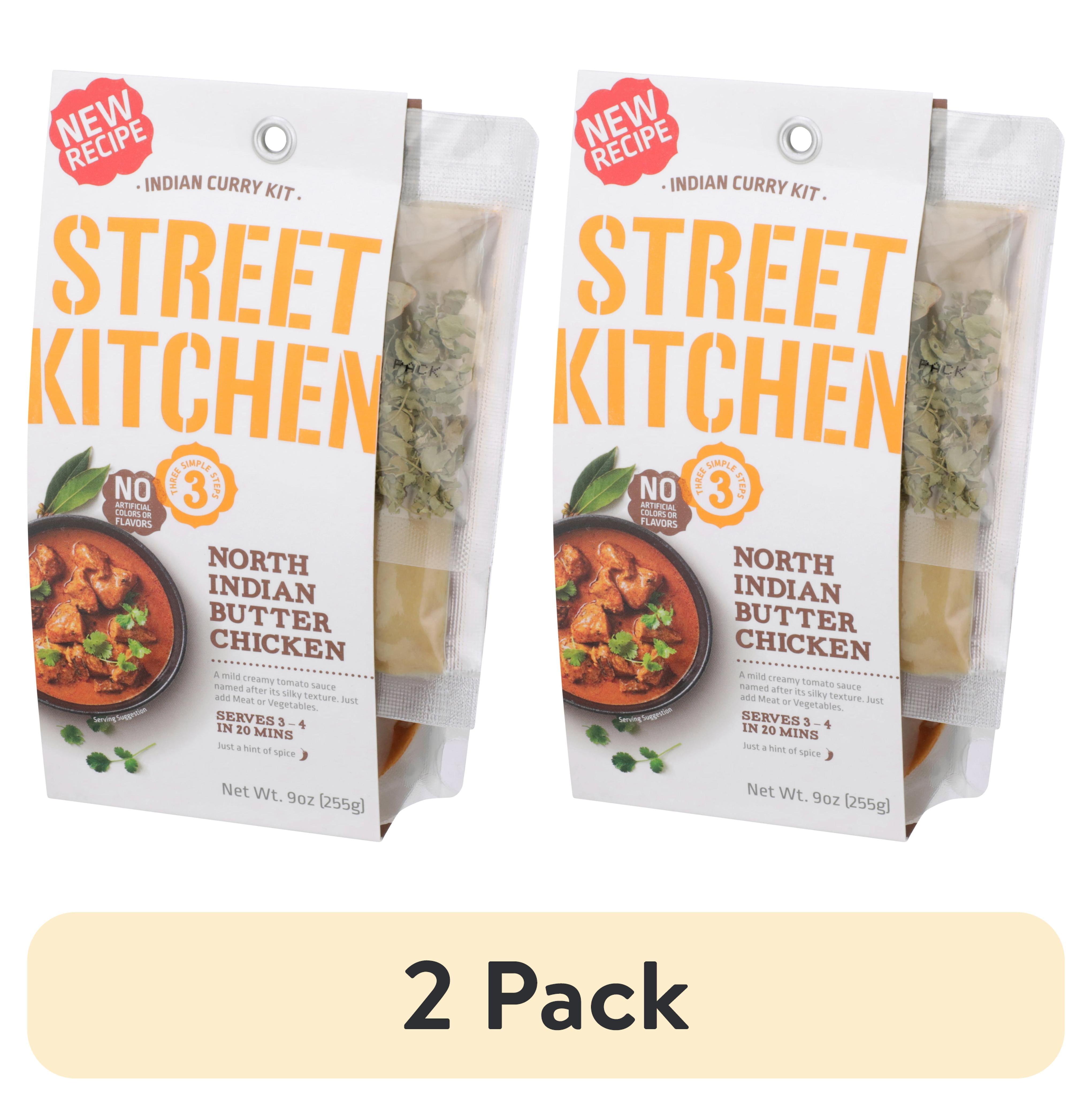 (2 pack) Street Kitchen Indian Butter Chicken Scratch Kit - 9 oz, Shelf Stable