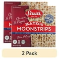 thumbnail image 1 of (2 pack) Streit's Onion and Poppy Matzo Moonstrips, Thin & Crispy, 11 oz Box, 1 of 6