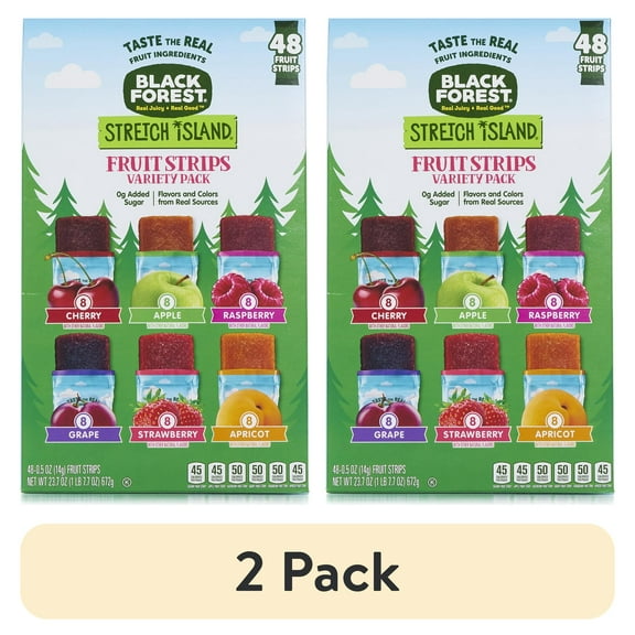 (2 pack) Stretch Island Fruit Leathers Variety Pack, 48 ct, 0.5 oz