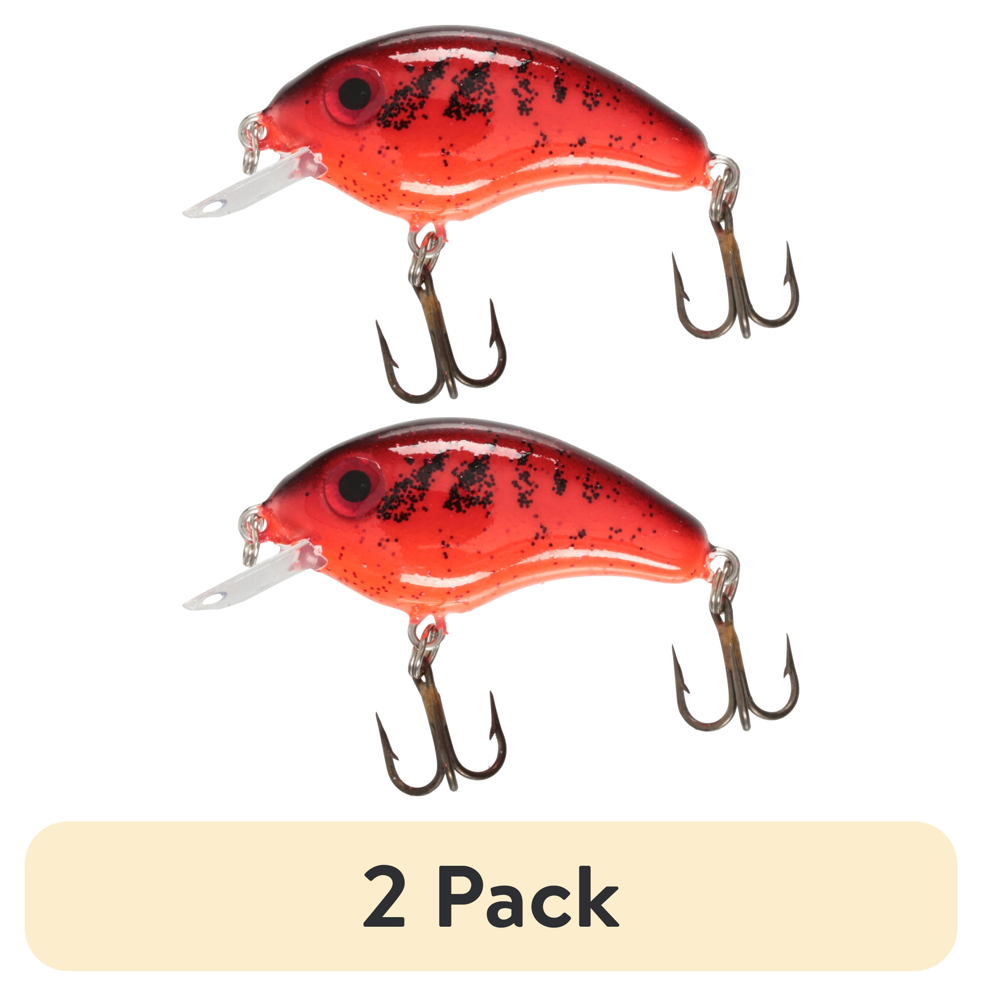(2 pack) Strike King Bitsy Pond Minnow Crankbait Chili Craw Hard Bait Lure