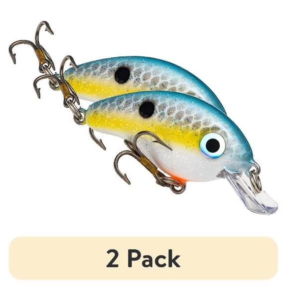 (2 pack) Strike King Bitsy Pond Minnow Crankbait Sexy Shad Hard Bait Lure