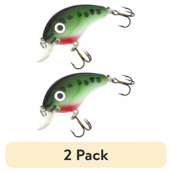 (2 pack) Strike King Bitsy Pond Minnow Fishing Lure, Baby Bass