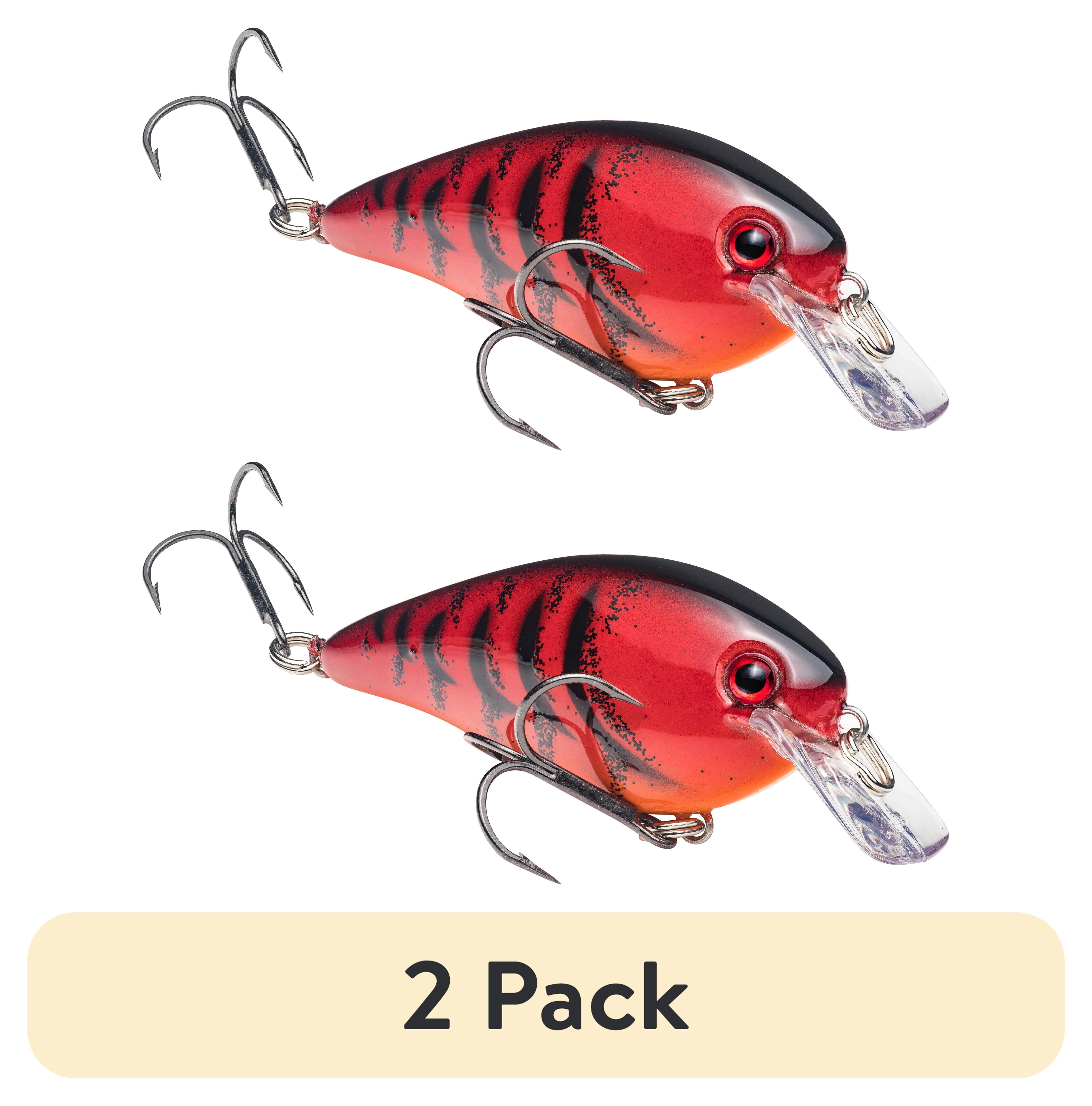 (2 pack) Strike King KVD Squarebill 1.5 Crankbait Delta Red Hard Bait Lure
