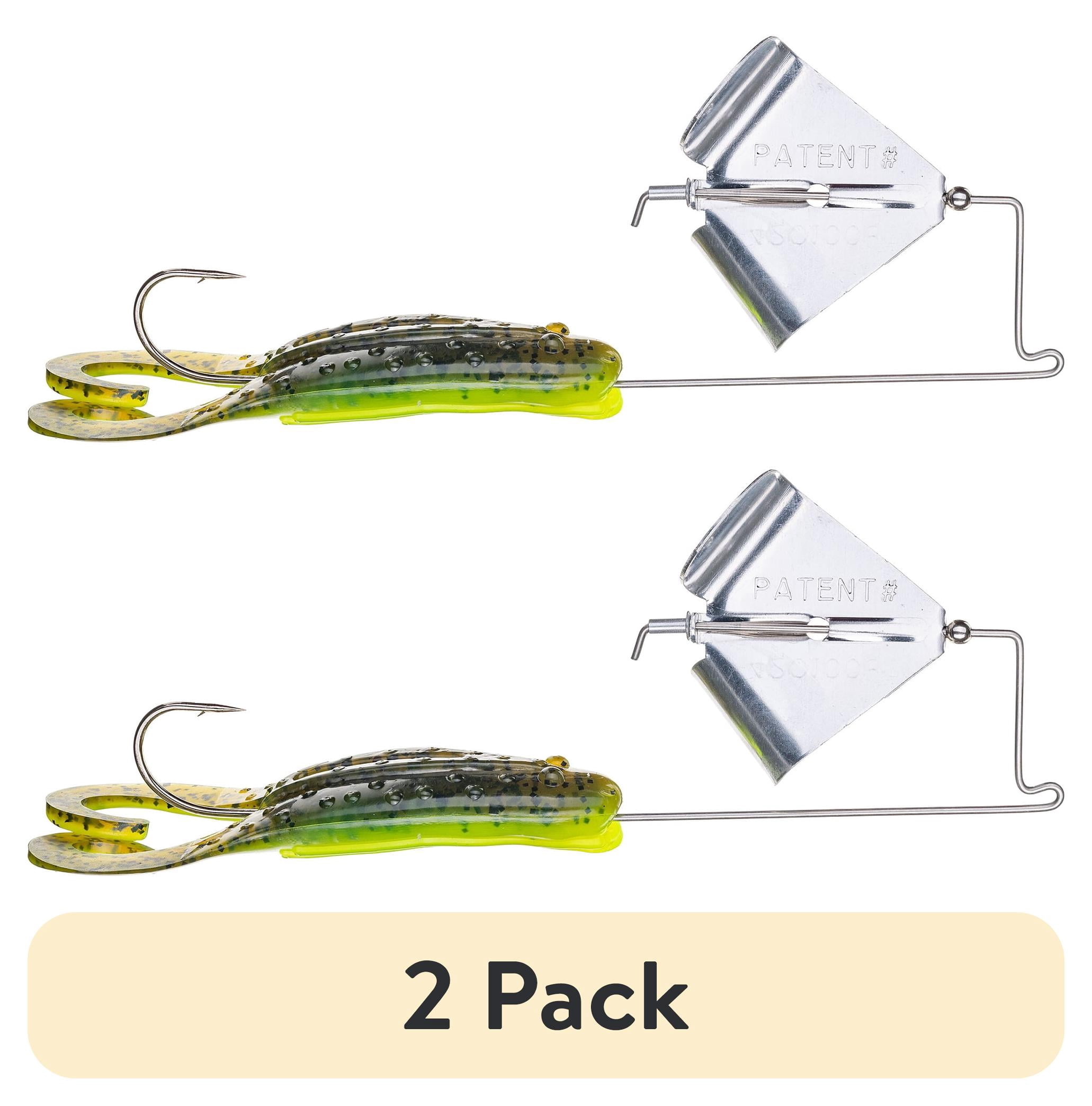 (2 pack) Strike King KVD Toad Buzzbait Lure 3/8oz Green Pumpkin Chartreuse Belly