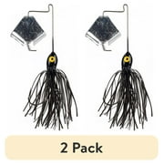 (2 pack) Strike King Mini Pro Buzz 1/8oz Buzzbait Lure Black