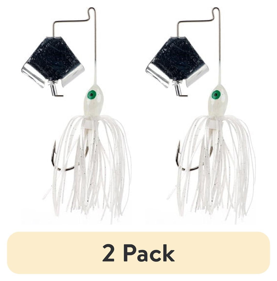 (2 pack) Strike King Mini Pro Buzz 1/8oz Buzzbait Lure White