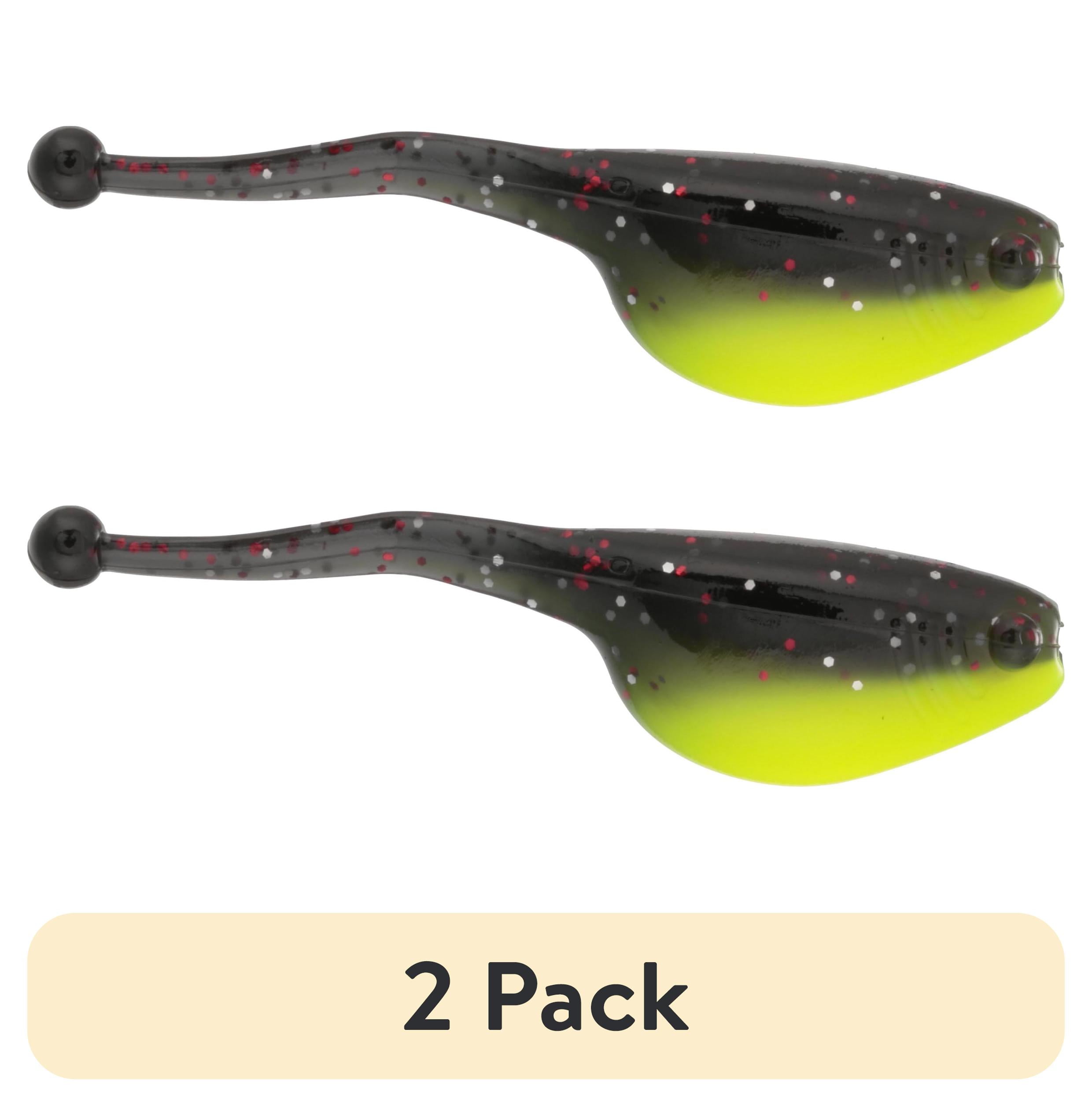 (2 pack) Strike King Mr Crappie Shadpole Tuxedo Black/Chartreuse Panfish Lure