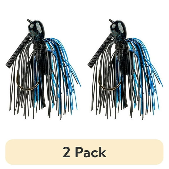 (2 pack) Strike King Pro-Model Jig 1/2oz Black Blue Bass Jig