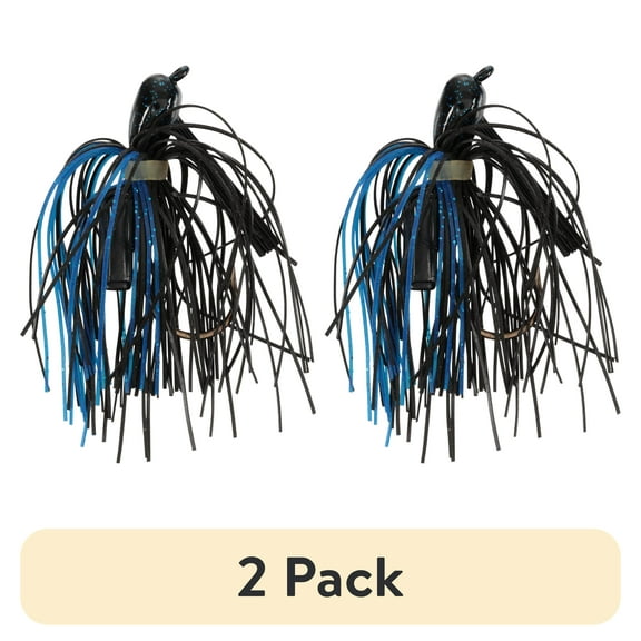 (2 pack) Strike King Pro-Model Jig 3/8oz Black Blue Bass Jig