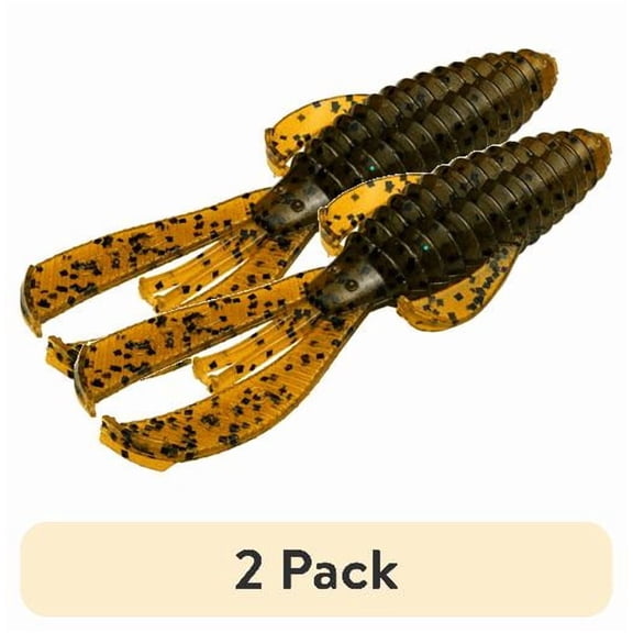(2 pack) Strike King Rage Baby Bug 3" Green Pumpkin Soft Bait Lure