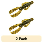 (2 pack) Strike King Rage Ned Bug Green Pumpkin Soft Bait Lure