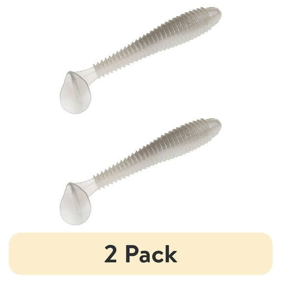 (2 pack) Strike King Rage Swimmer 3 3/4" Ghost Shad Soft Bait Lure