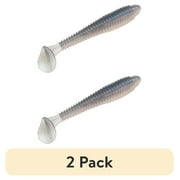 (2 pack) Strike King Rage Swimmer 3 3/4" Pro Blue Red Pearl Soft Bait Lure