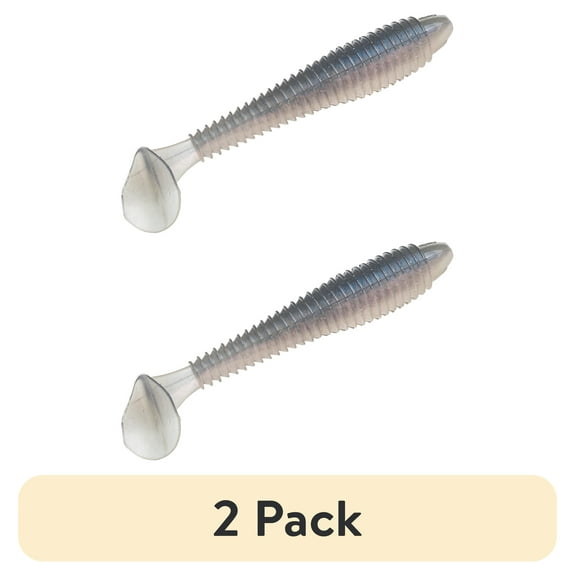 (2 pack) Strike King Rage Swimmer 3 3/4" Pro Blue Red Pearl Soft Bait Lure