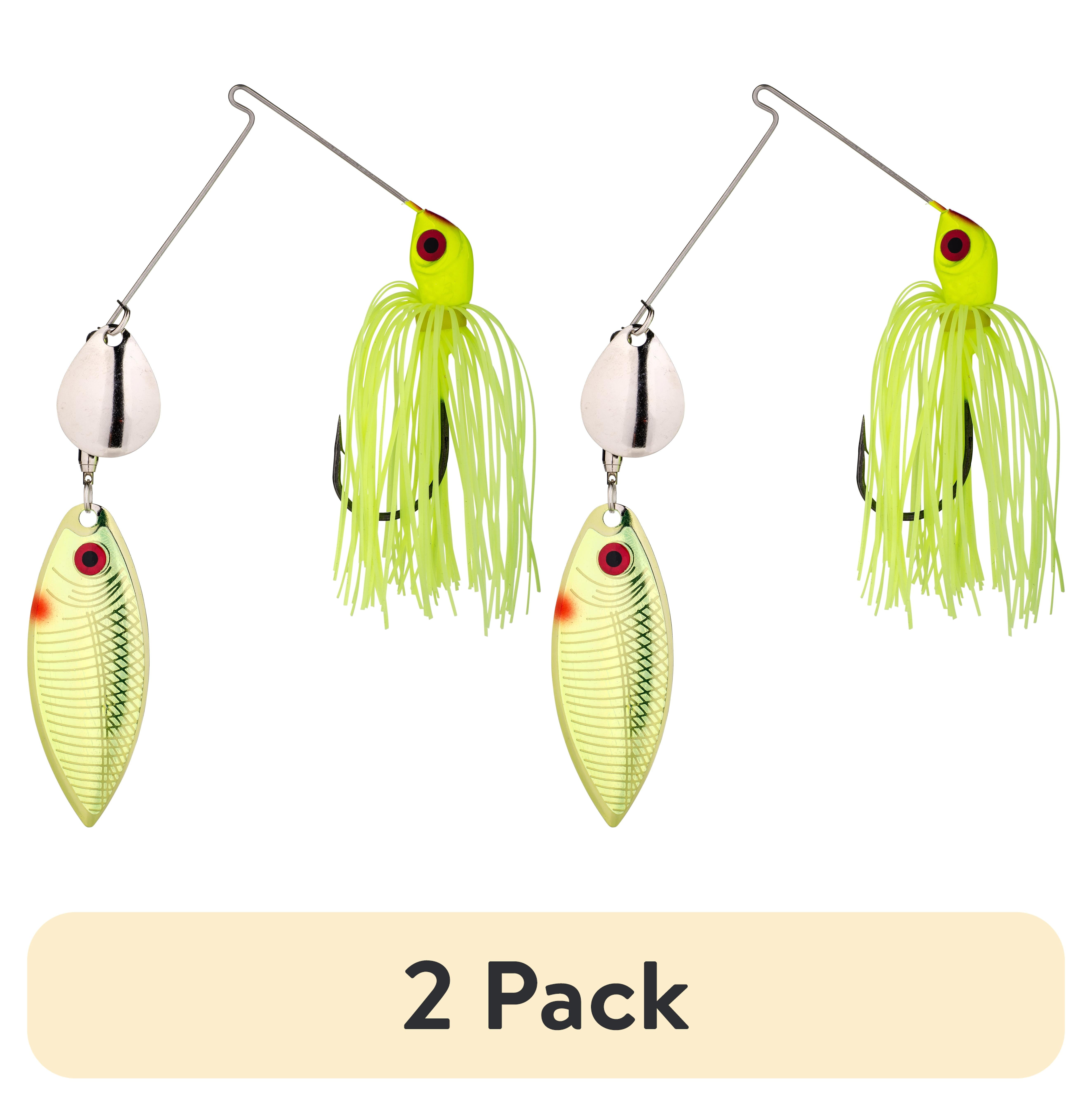 (2 pack) Strike King Red Eye 3/8 oz Spinnerbait Lure Chartreuse