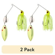 (2 pack) Strike King Red Eye 3/8 oz Spinnerbait Lure Chartreuse