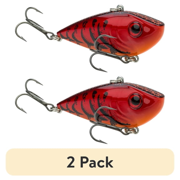 (2 pack) Strike King Red Eye Shad 1/2oz Delta Red Hard Bait Lure