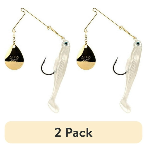 (2 pack) Strike King Redfish Magic 1/4 oz Spinnerbait Lure Pearl