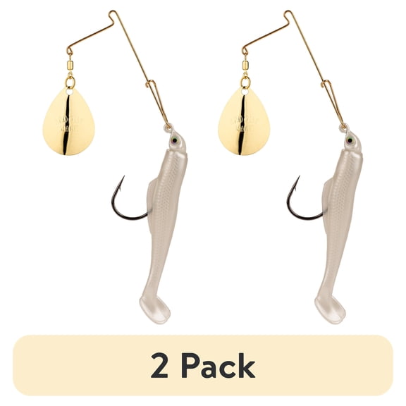 (2 pack) Strike King Redfish Magic 1/8 oz Spinnerbait Lure Pearl