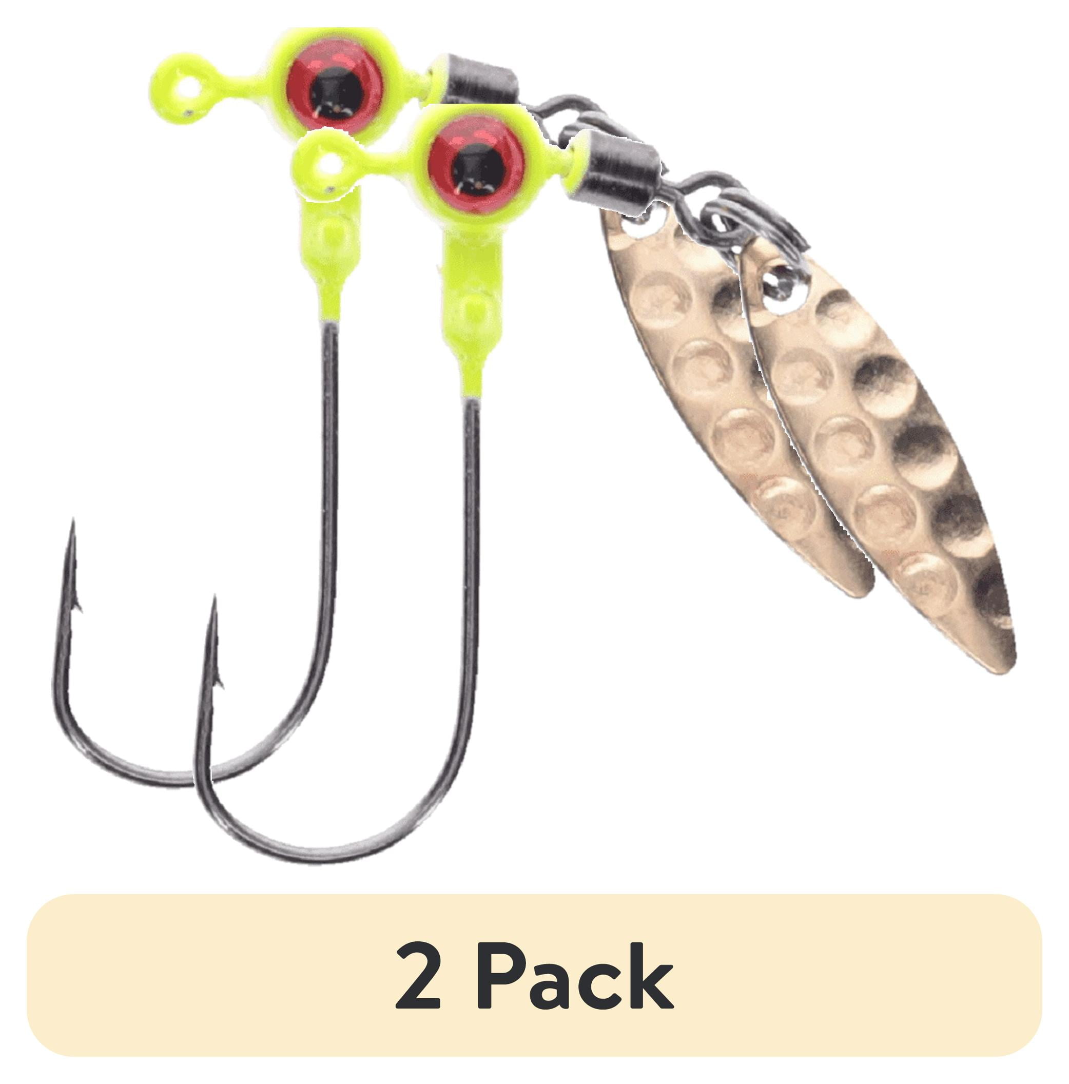 (2 pack) Strike King SS Spins - Crappie Heads 1/16 Chartreuse