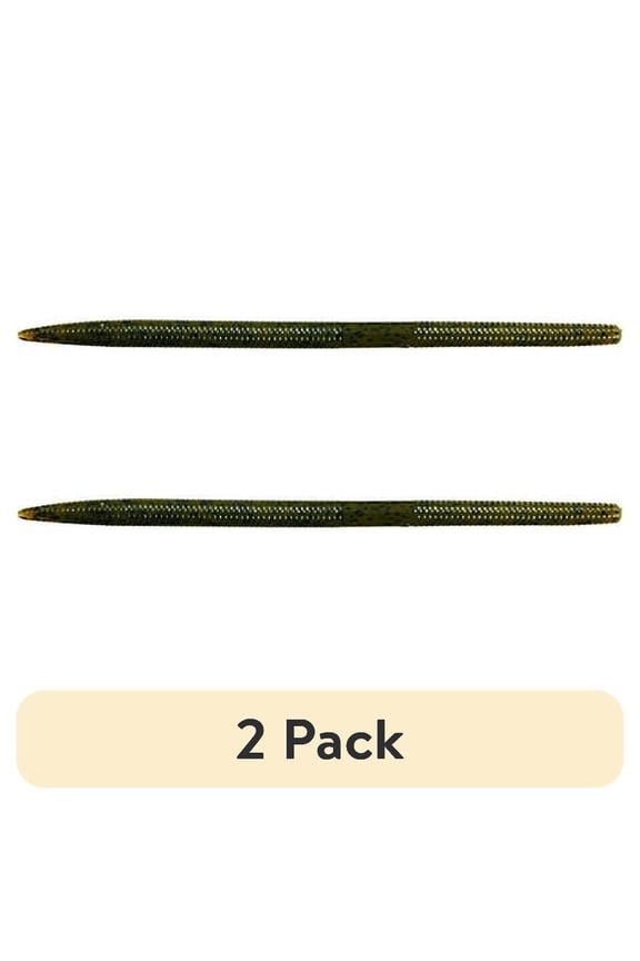 (2 pack) Strike King Shim-E-Stick Green Pumpkin Soft Stick Bait Lure